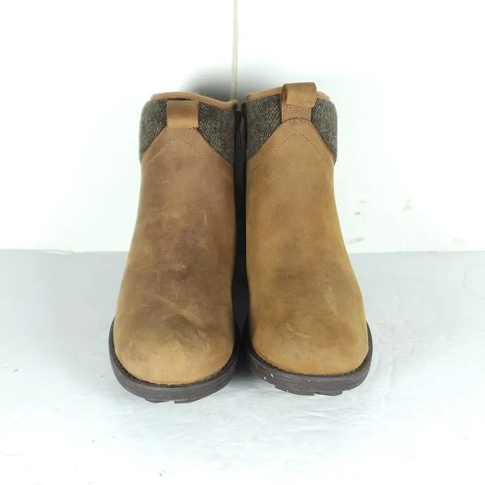 Merrell Women's Chateau II Mid US7 Brown Leather Wool Waterproof Ankle Boots
